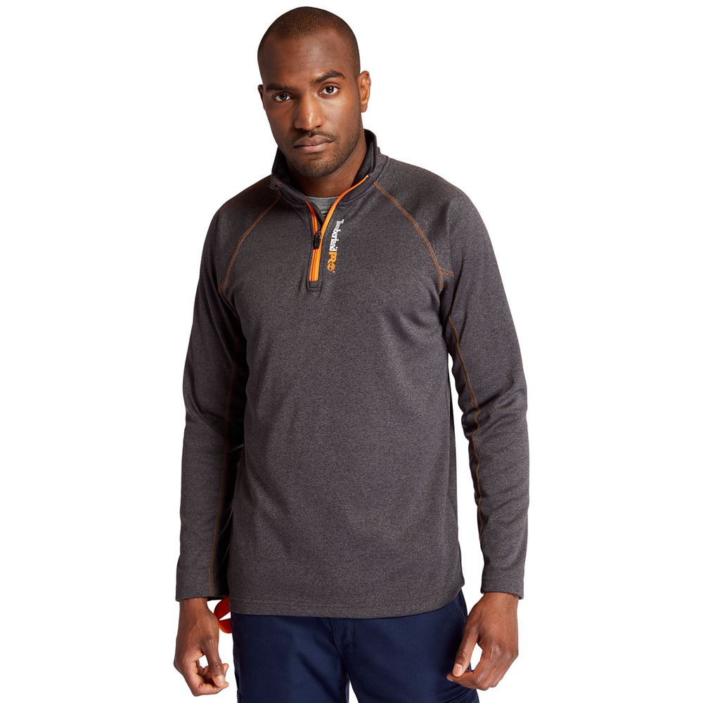 Sudadera Timberland Hombre Pro® Understory Quarter-Zip Fleece Gris Oscuro - Chile TDL-243651